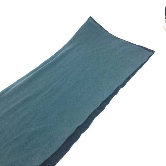 HERMES Bicolor fringe Scarf Cashmere Scarf/BlackBased - Picture 3 of 14